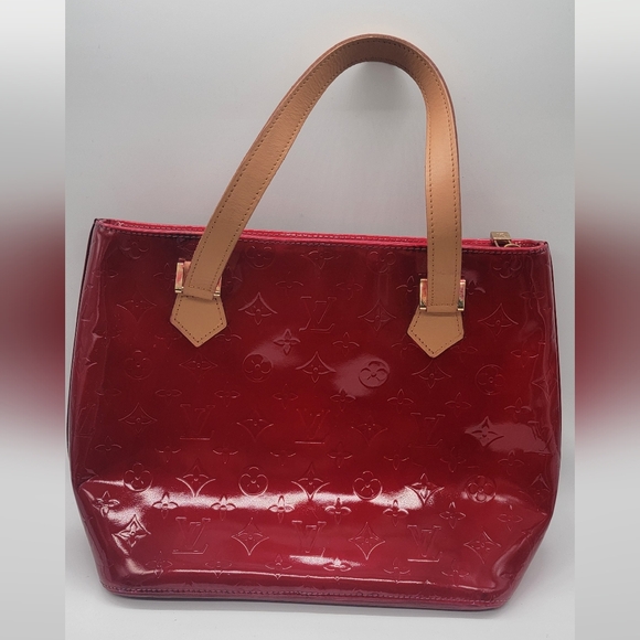 Louis Vuitton LV Hand Bag Houston Red Vernis - Picture 3 of 9